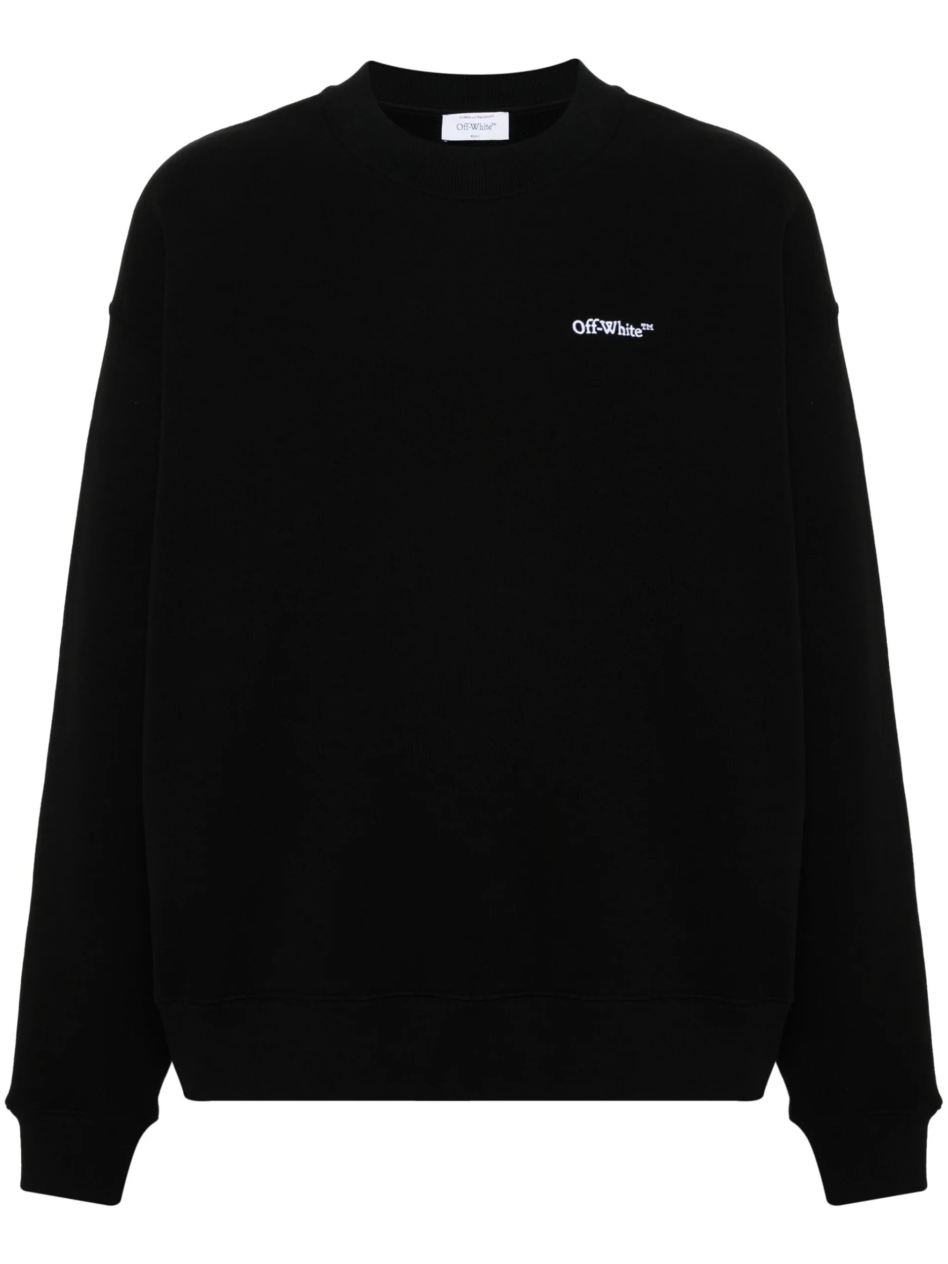 Felpa OFF-WHITE Tattoo Arrow ricamo medium fit nera - immagine 6