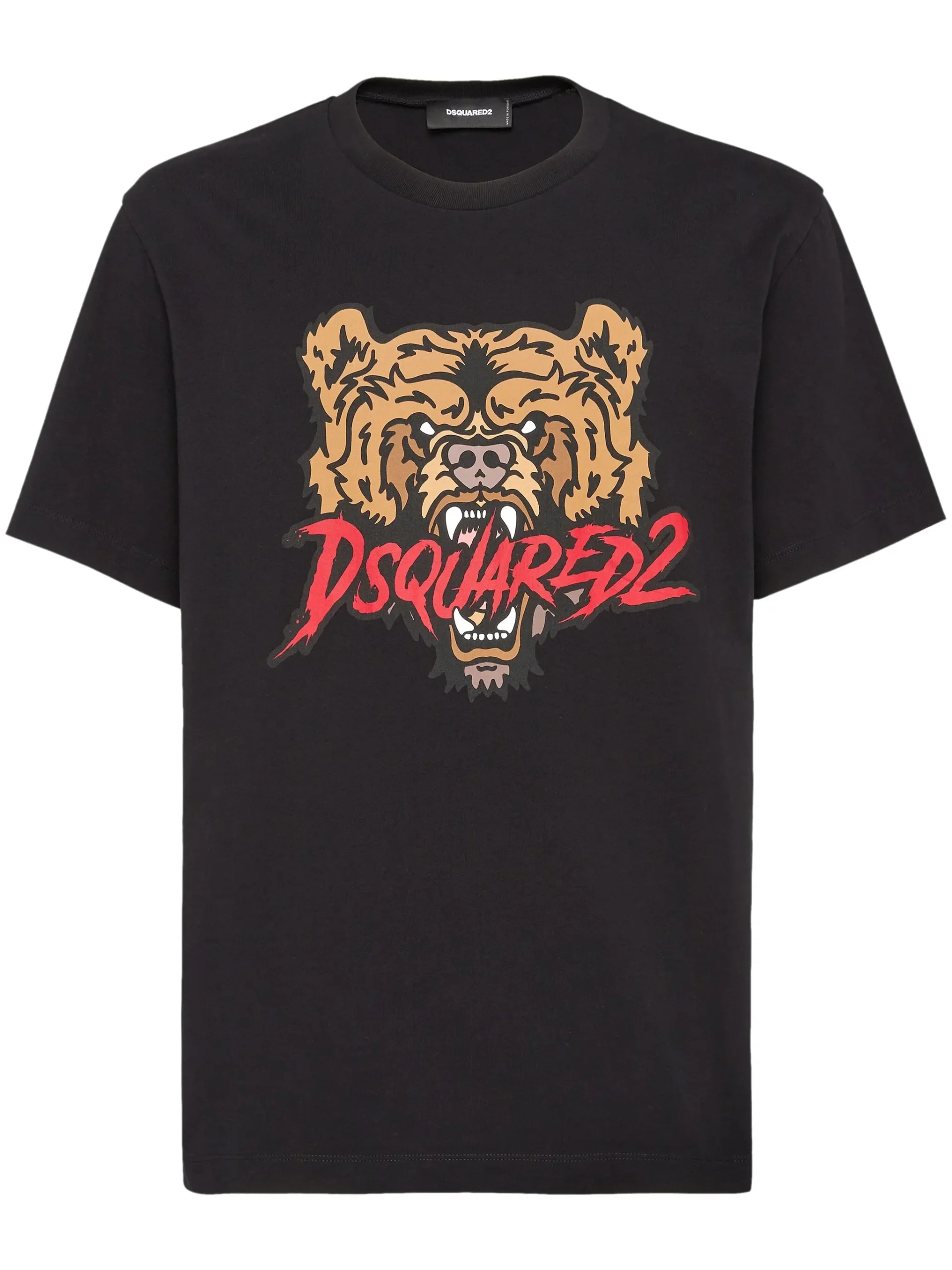 T-shirt DSQUARED2 Bear logo nera - immagine 2
