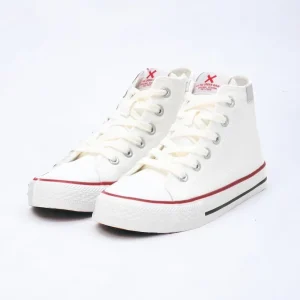 XTI - MEMORY FOAM - Sneakers alta bianca in tela bambino/a