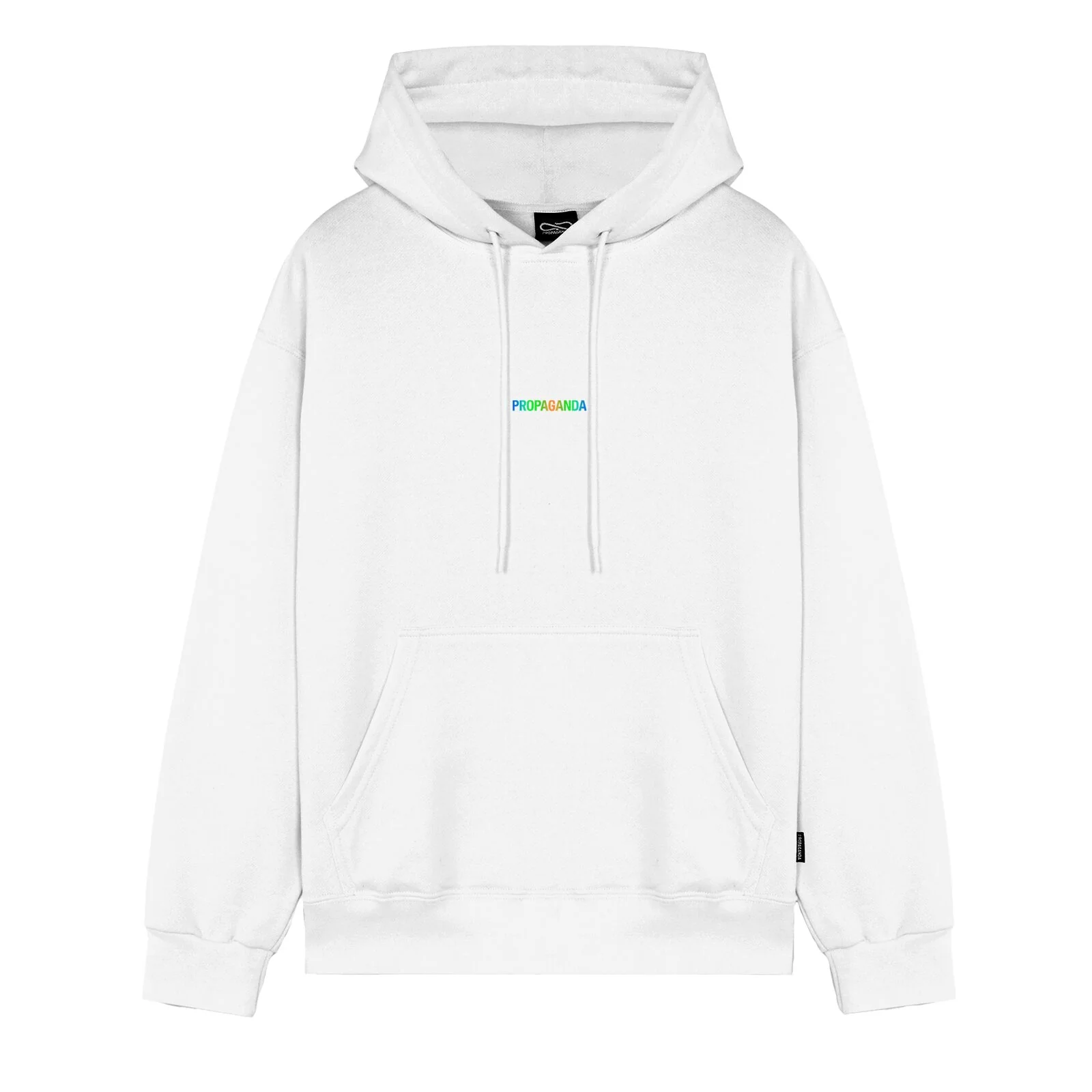 Felpa PROPAGANDA cappuccio Ribs Neon bianca - immagine 3