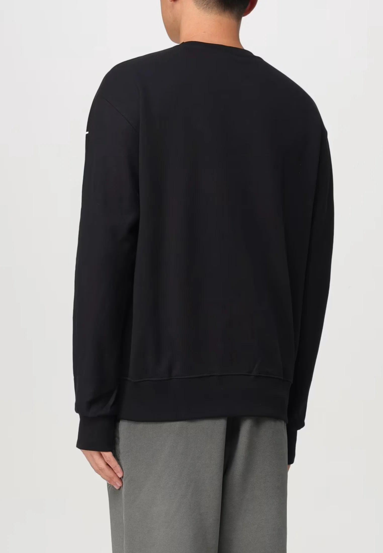 Felpa DISCLAIMER con stampa logo nera - immagine 3