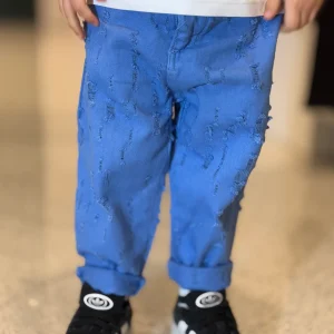 NEVER TOO - Pantalone azzurro cielo bambino