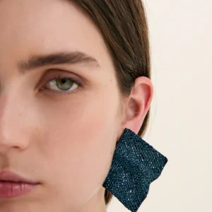 NALI - Orecchini WAVE over in strass donna