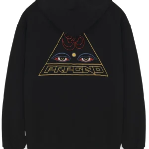 Felpa PROPAGANDA cappuccio Pyramid nera