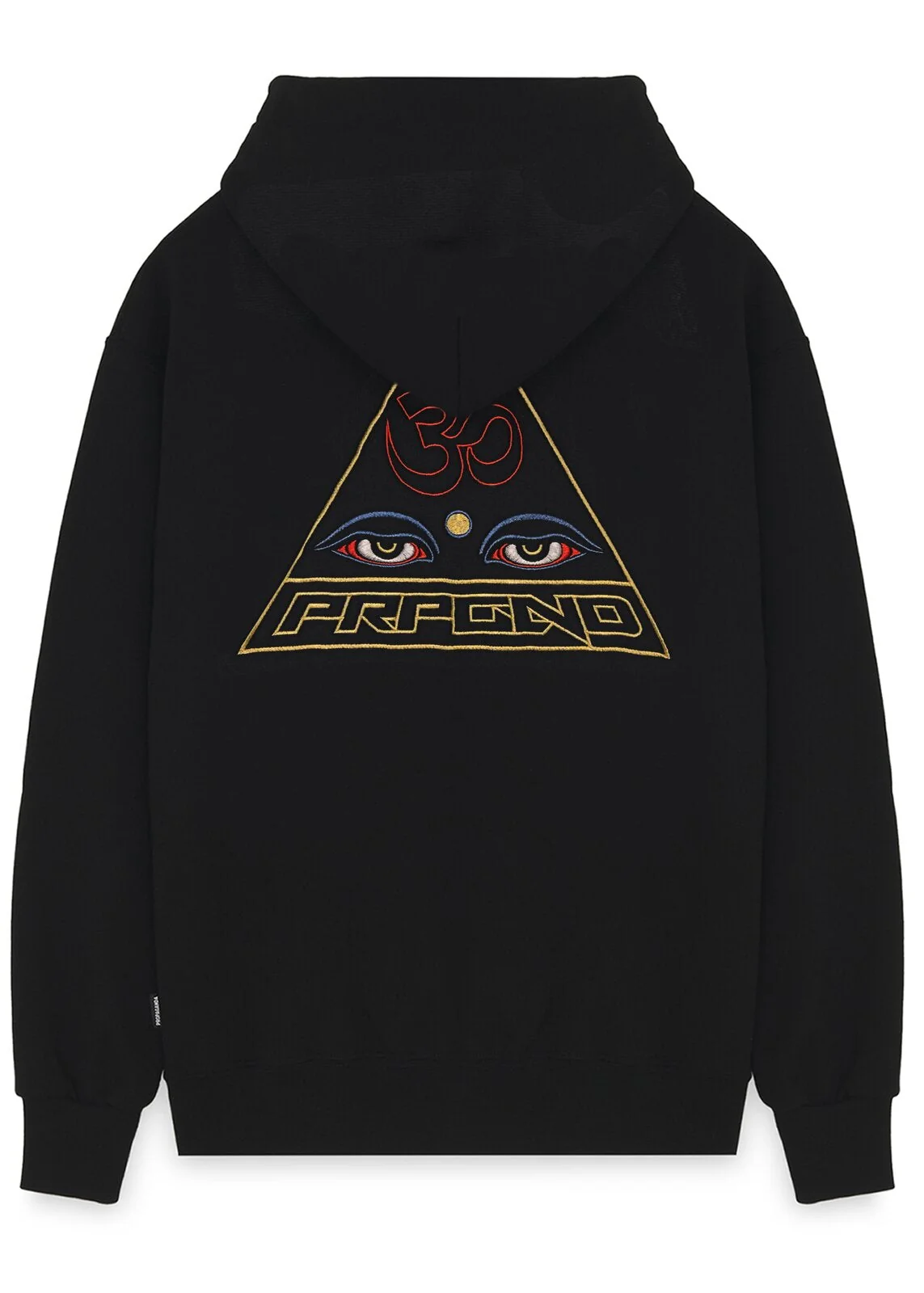 Felpa PROPAGANDA cappuccio Pyramid nera - immagine 2