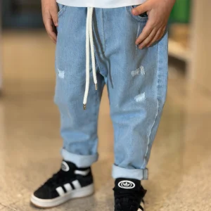 NEVER TOO - Pantalaccio denim bambino