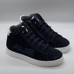 4US BY CESARE PACIOTTI - Sneakers blu scamosciata