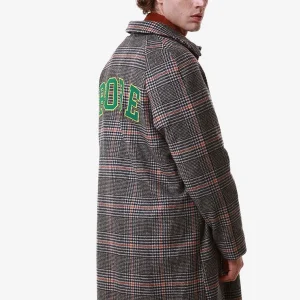 Cappotto ROBE DI KAPPA patch logo tartan grigio