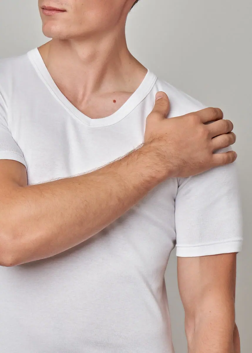 317- GEORGES Maglia uomo manica corta scollo V - immagine 3