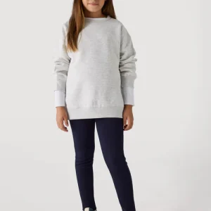 Leggings termici da bambina blu navy