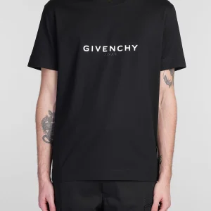 T-shirt GIVENCHY logo reverse oversize nera