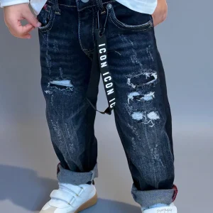 ICON - Jeans con strappi bambino