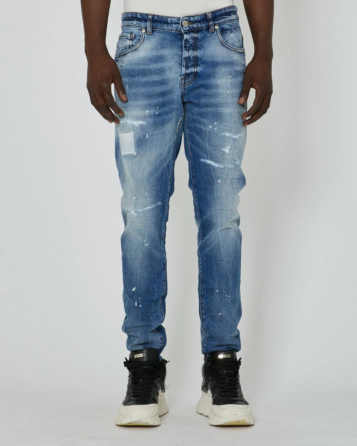 Jeans RICHMOND X regular fit con strappi denim light blue - immagine 2