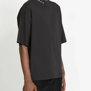 T-shirt RICHMOND X oversize stampa colletto nero