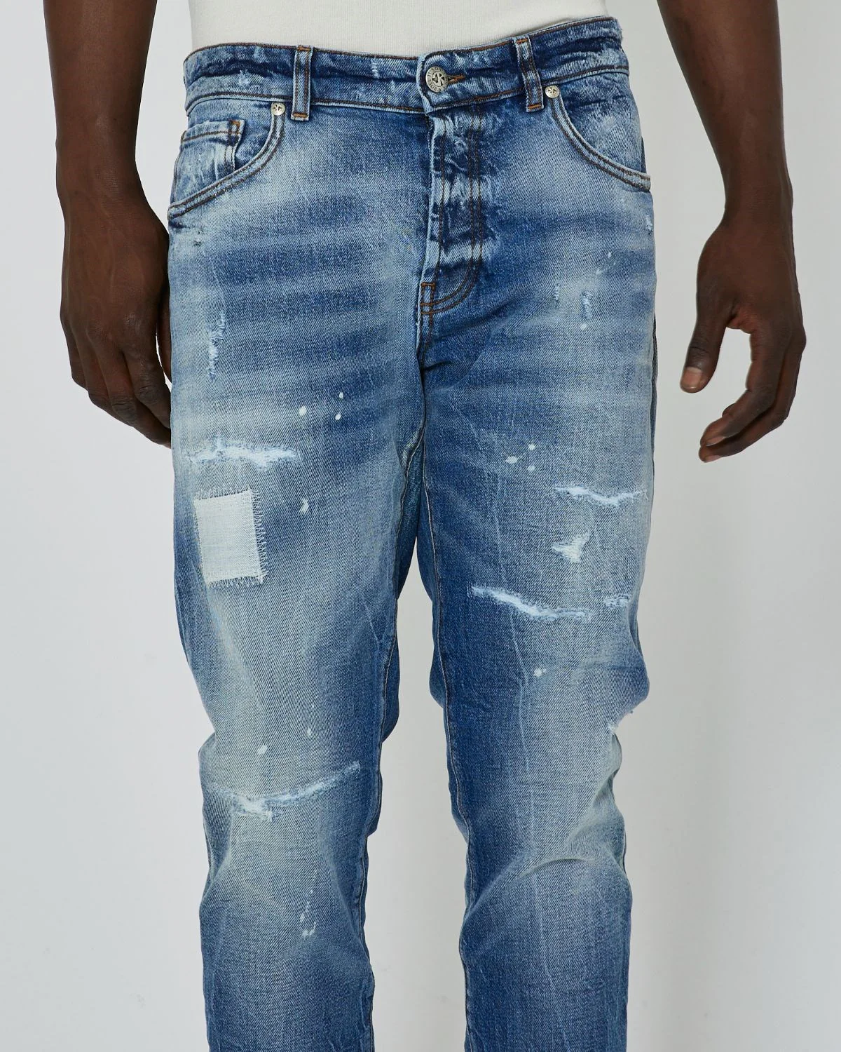 Jeans RICHMOND X regular fit con strappi denim light blue - immagine 3