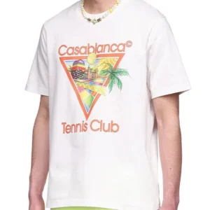 T-shirt CASABLANCA Tennis Club bianca