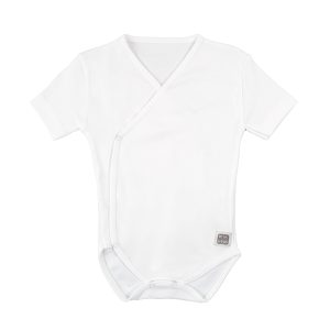 Body crossover manica corta Plain 100% cotone