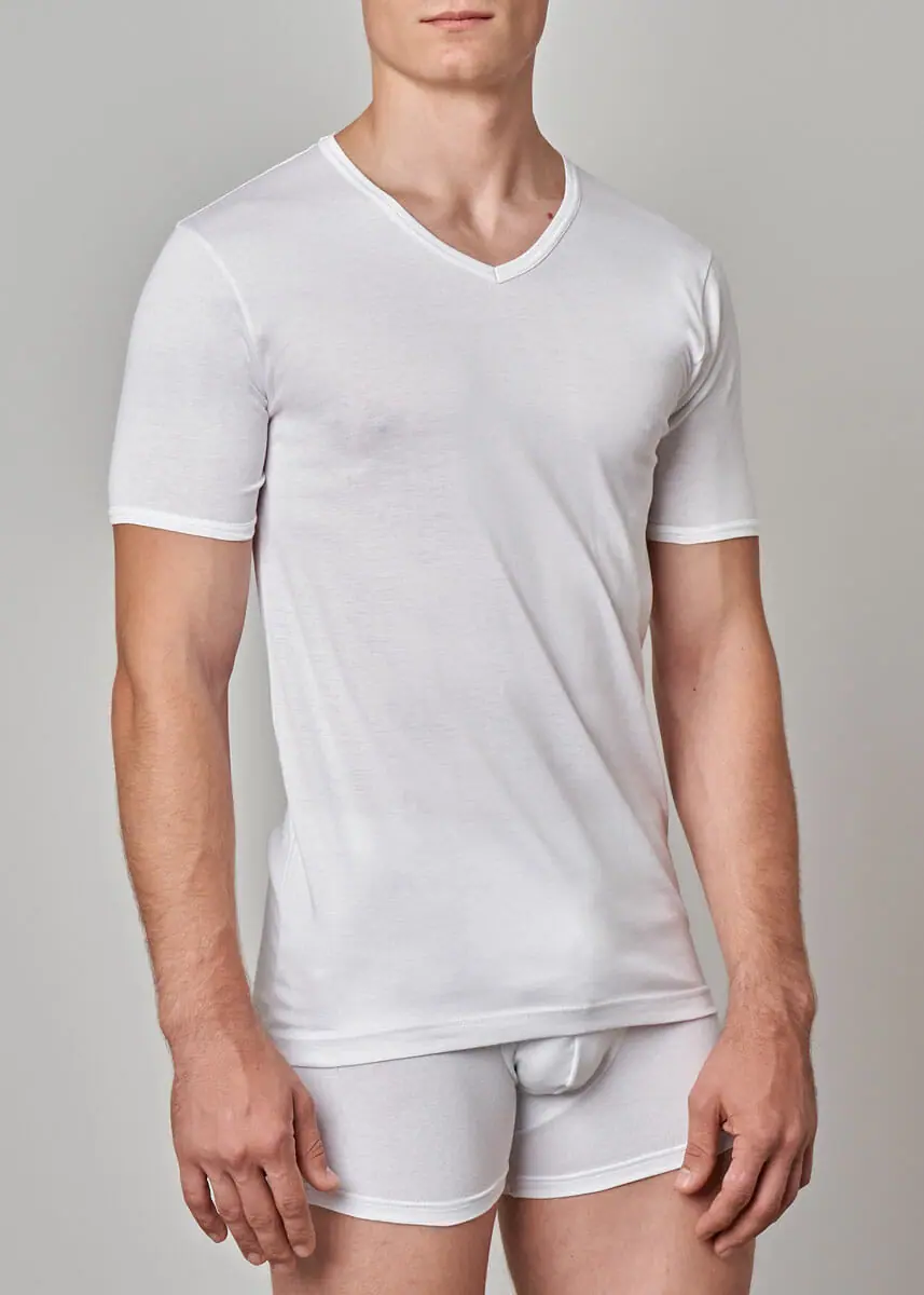 505-621 Maglia uomo manica corta scollo V - immagine 8