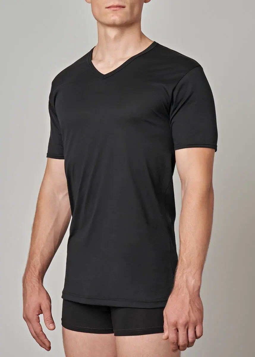 505-621 Maglia uomo manica corta scollo V