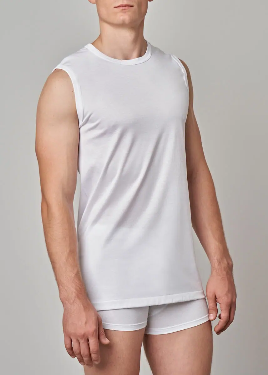 511-261 Maglia uomo smanicato girocollo