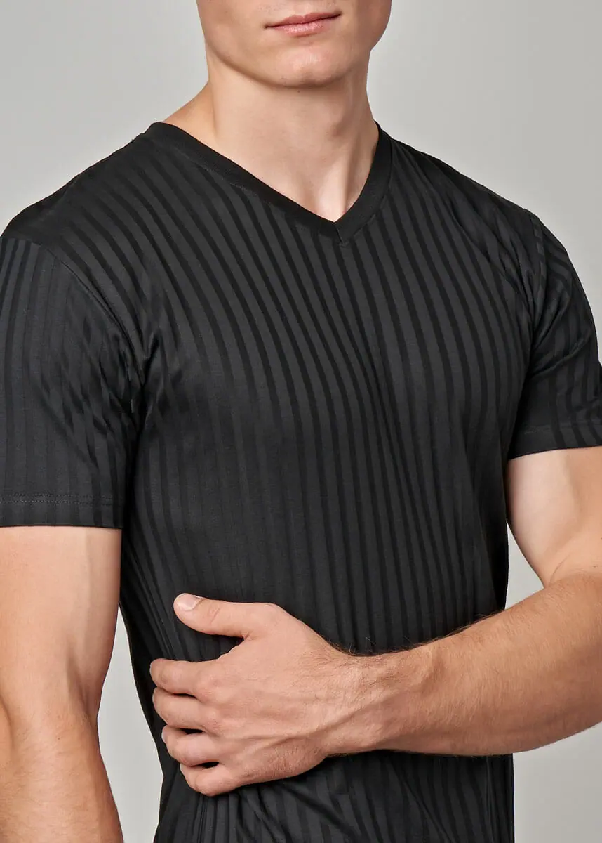 513-281 Maglia uomo manica corta scollo V - immagine 3