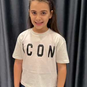 ICON - T-shirt bianca bambina