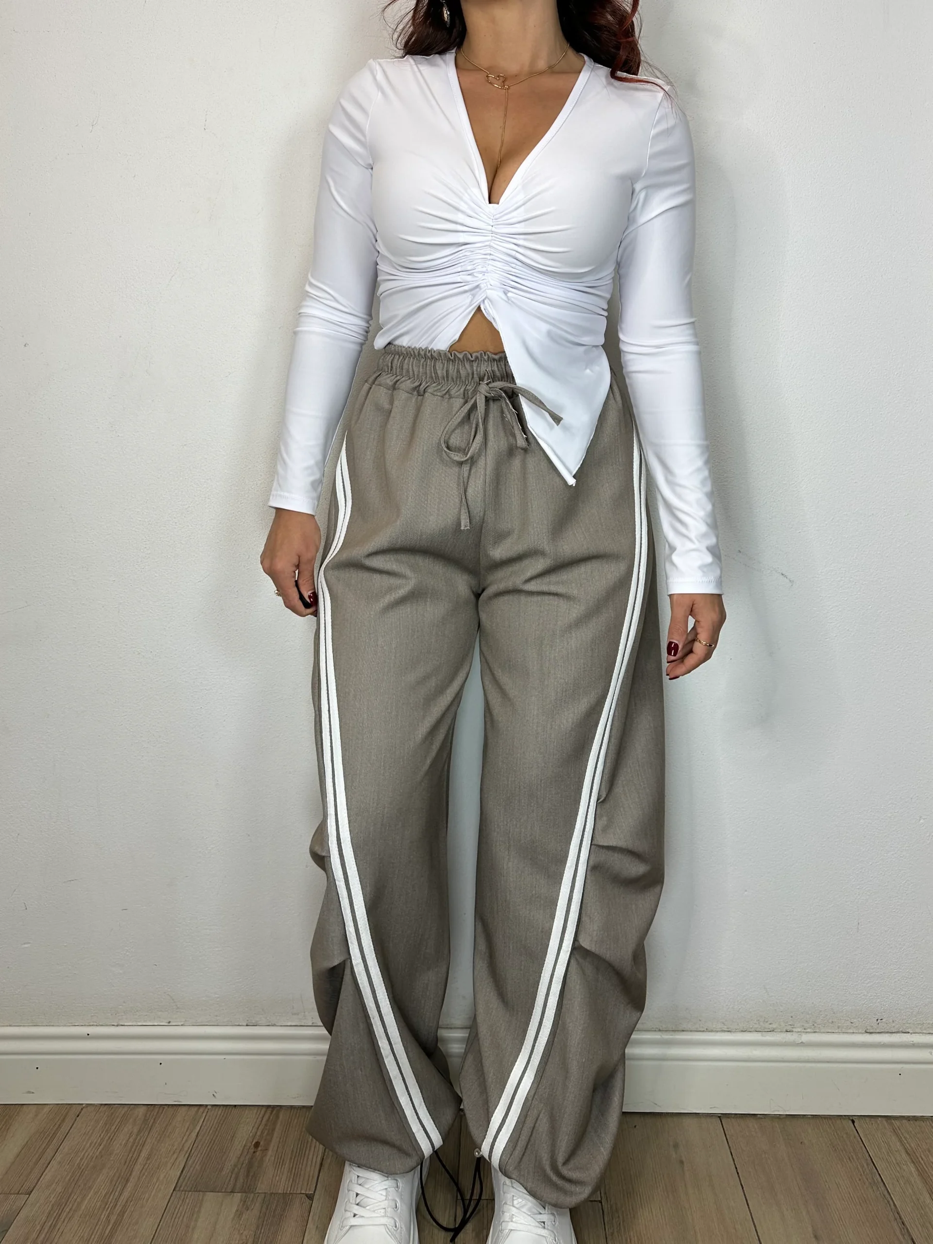 PANTALONE TUTA RIGHE - immagine 6
