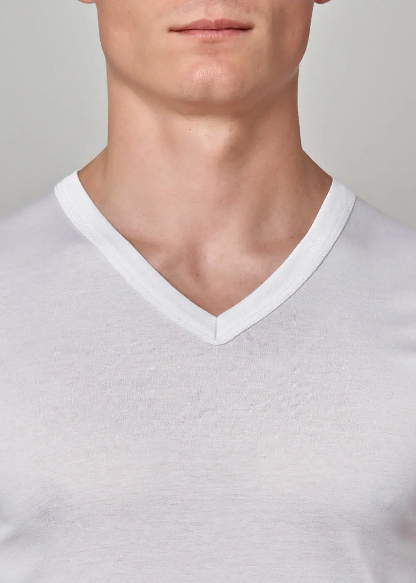 588-261 Maglia uomo manica corta scollo V - immagine 5