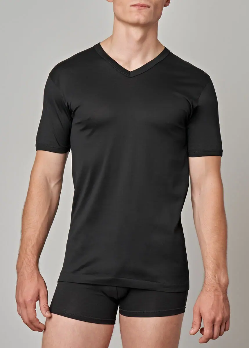 588-261 Maglia uomo manica corta scollo V