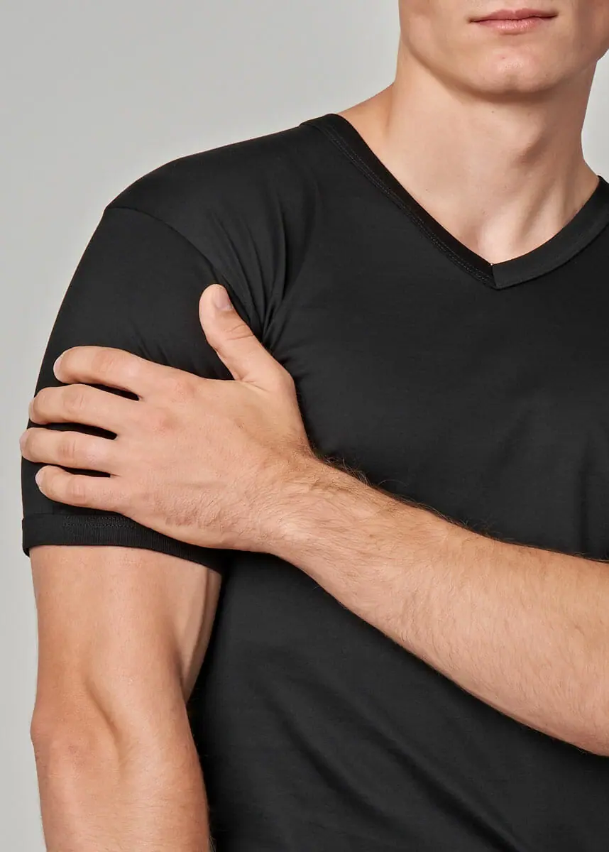 588-261 Maglia uomo manica corta scollo V - immagine 3