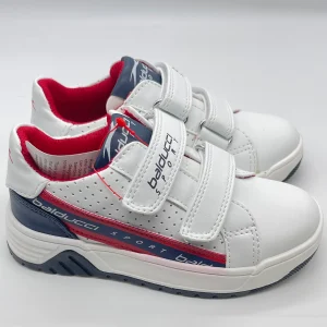 BALDUCCI SPORT - Sneakers bianca con dettagli rossi e blu