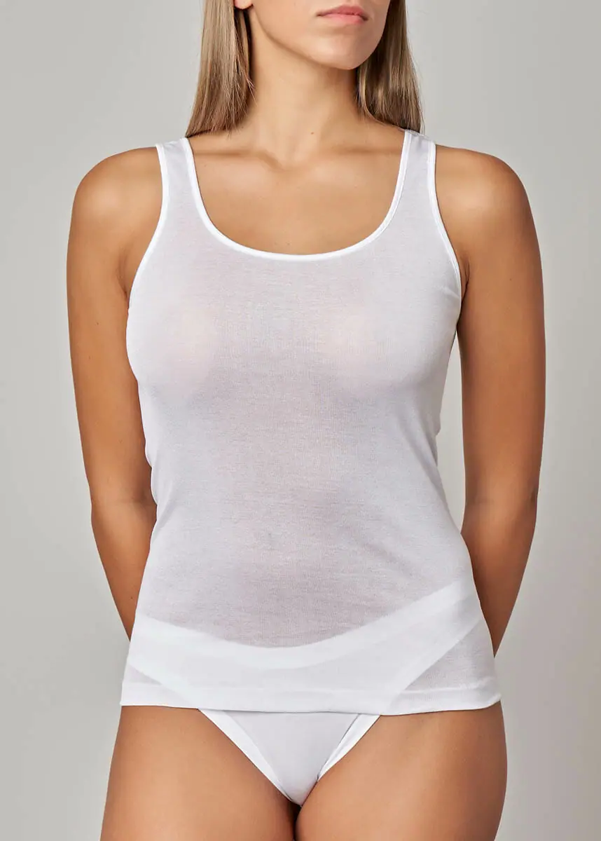 617 – 734 Canotta donna spalla larga liscia - immagine 3