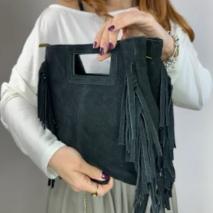 BORSA CON FRANGE LATERALI