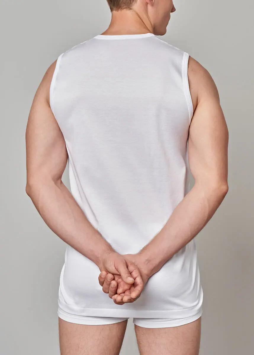 627 – 261 Maglia uomo smanicato scollo V - immagine 4