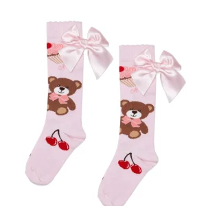 A-DEE - Calza rosa con ciliegie bambina
