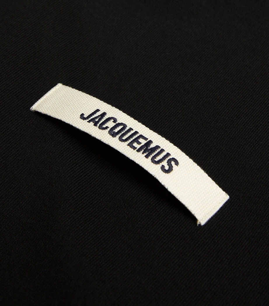 T-shirt JACQUEMUS gros grain nera - immagine 6