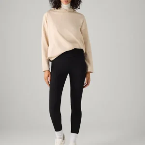 Leggings termici in cotone naturale grigio