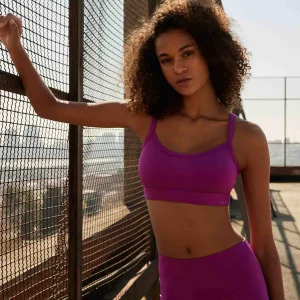 REGGISENO SPORTIVO CON SCHIENALE A V FUCSIA