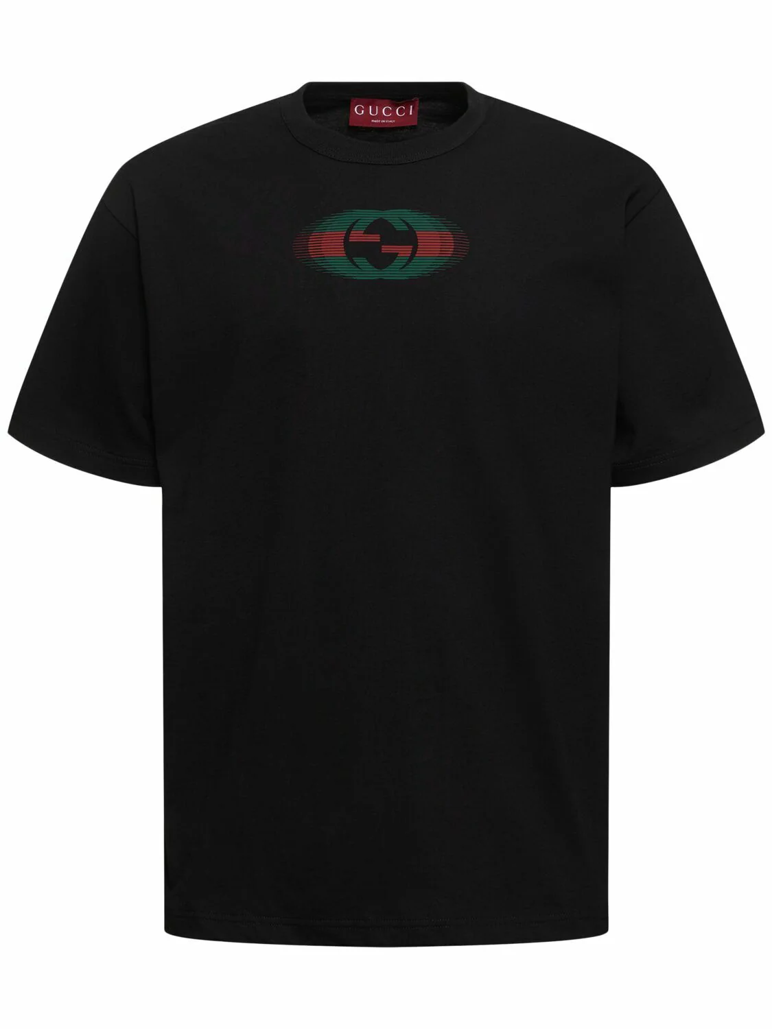 T-shirt GUCCI stampa web GG nera - immagine 3