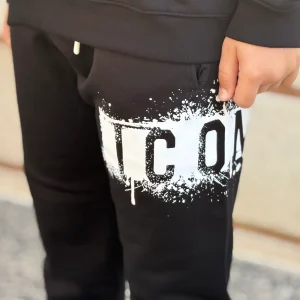 ICON - Pantalone con logo colature bambino