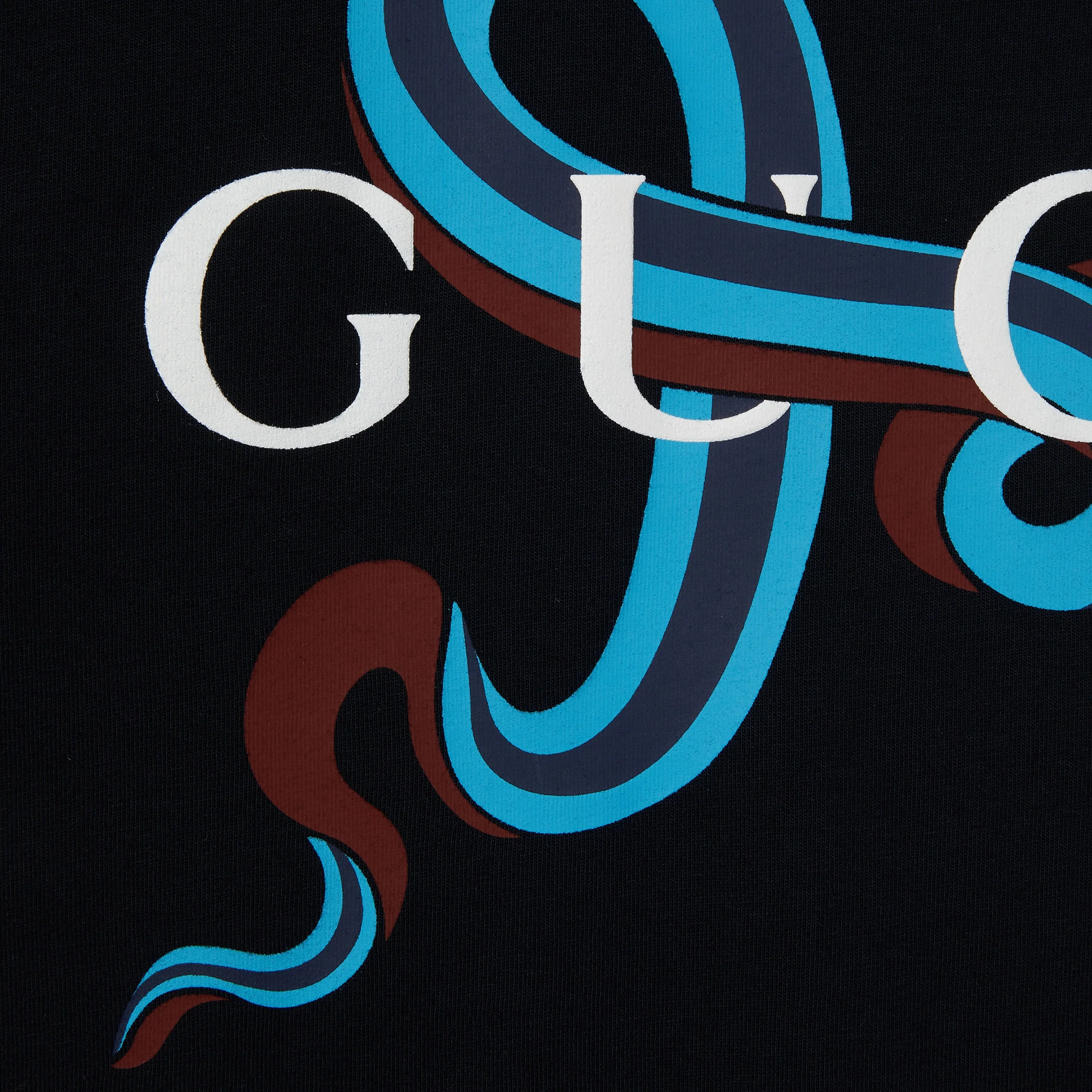 T-shirt GUCCI stampa snake nera - immagine 3