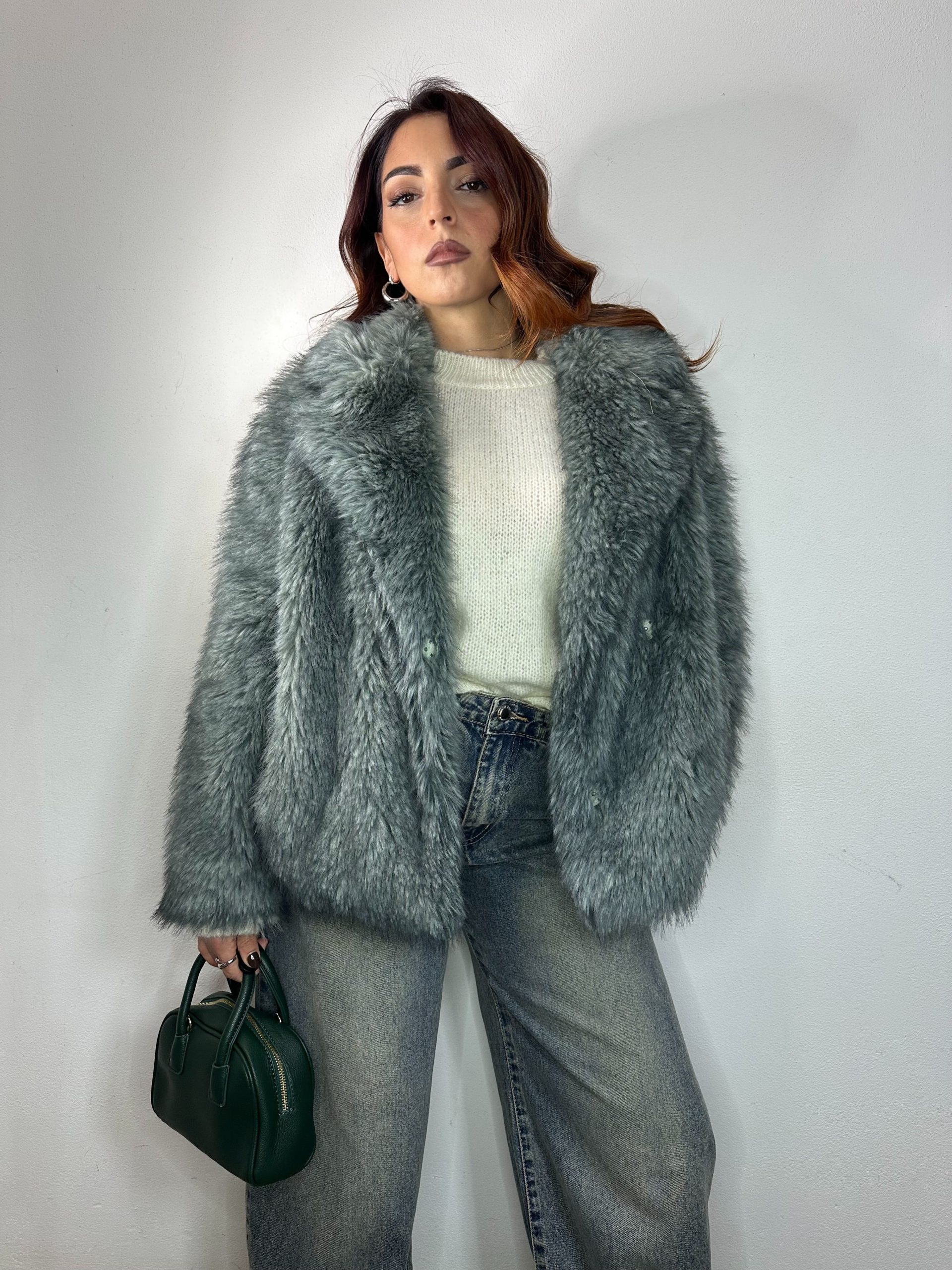 PELLICCIA DOPPIOPETTO VERDE - immagine 8