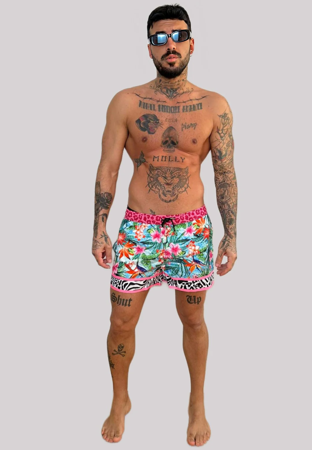 Costume 4GIVENESS boxer pink flamingo - immagine 2