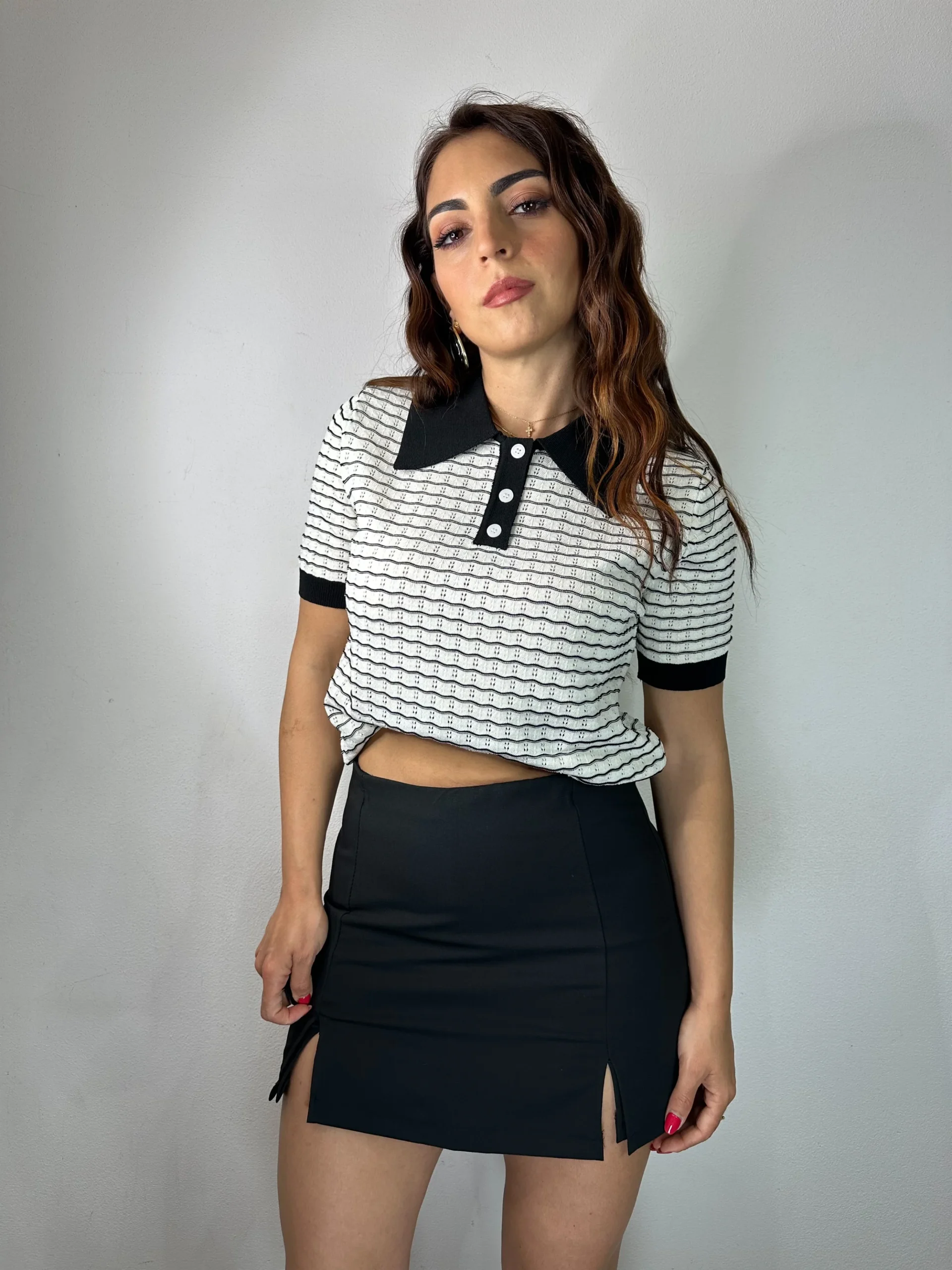 POLO BLACK AND WHITE - immagine 2