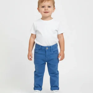 NEVER TOO - Pantalone azzurro in denim bambino