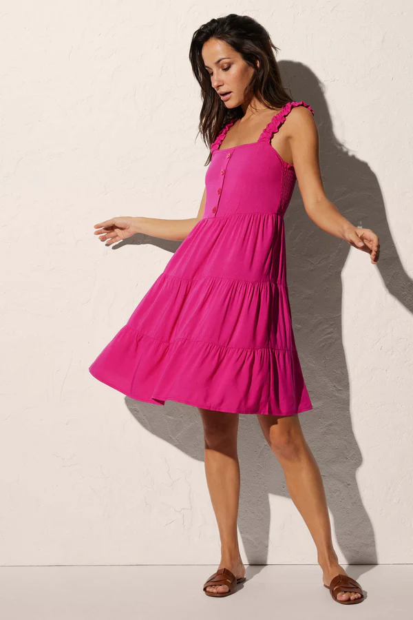 ABITO CORTO DA SPIAGGIA FUCSIA - immagine 4