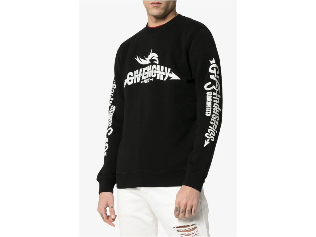 Felpa GIVENCHY con stampa nera - immagine 3