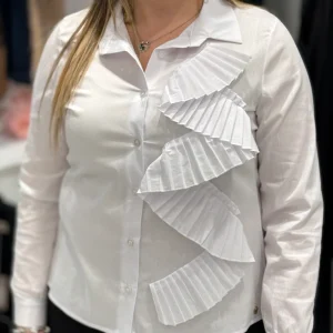 JE NE - Camicia con rouge bianca donna