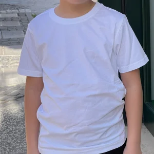 NEVER TOO - T-shirt bianca basica bambino