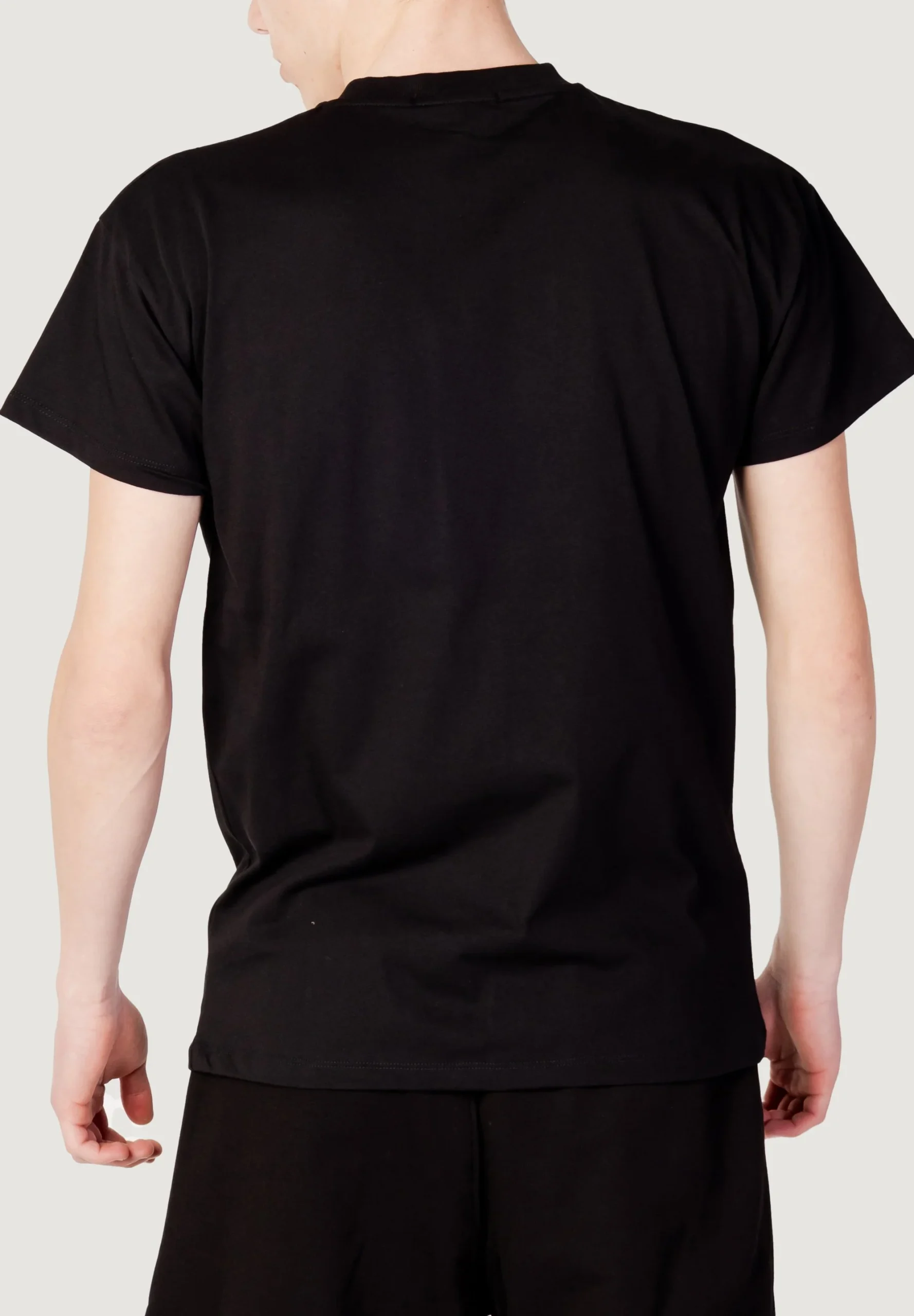 Tony Effe Completino estivo TRIPLOSETTE 777 t-shirt + bermuda stampa teschio nero - immagine 3